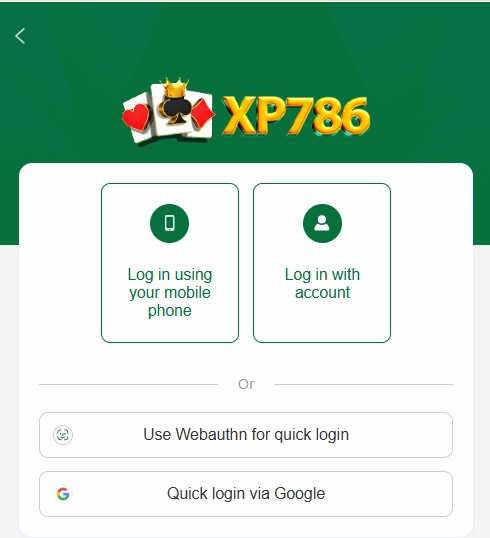 Singup and Sing in XP786